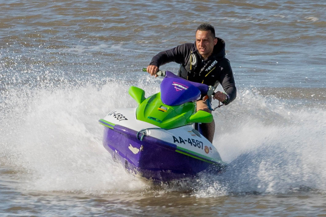 Jet skier at Weston-super-Mare